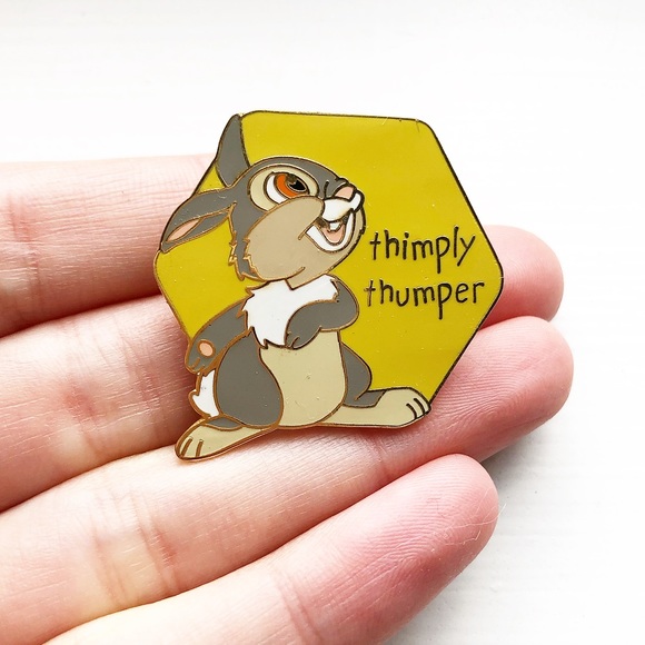 Disney Jewelry - Vintage Thumper (Bambi) bunny rabbit lapel pin